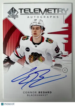 2025 Upper Deck SP Authentic Telemetry Connor Bedard front