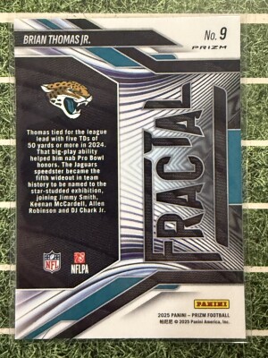 2025 Prizm Green Ice Fractal Brian Thomas Jr back