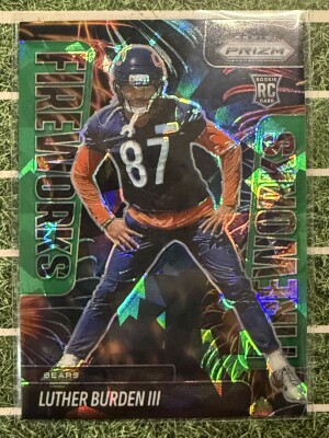 2025 Prizm Green Ice Fireworks Luther Burden III front