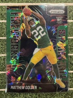 2025 Prizm Green Ice Fireworks Matthew Golden front