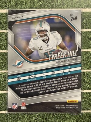 2025 Prizm Green Ice Tyreek Hill back