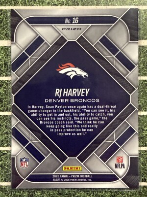 2025 Prizm Green Ice Emergent Rj Harvey back