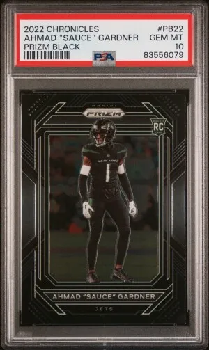 2022 Panini Chronicles Prizm Black Sauce Gardner RC front