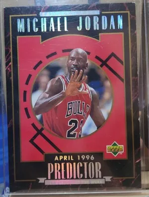 '96 Upper Deck  PREDICTOR PLAYER OF THE WEEK front