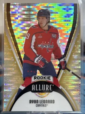 2025-26 Allure Ryan Leonard Gold Glitter Bomb /199 front