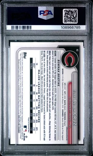 2024 Bowman Chrome Elly De La Cruz back