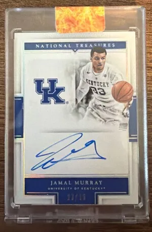 2016 National Treasures Collegiate Basketball Jamal Murray /25 front