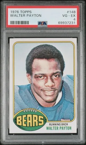 1976 Topps Walter Payton PSA 4 front