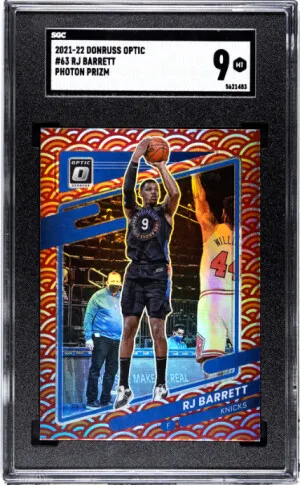 2021-22 Donruss Optic Rj Barrett SGC 9 Photon SSP front