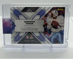 Warren Moon 2022 Panini XR Summit Patch /5 back