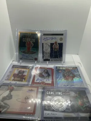 HUGE 7 CARD AUTO, NUMBERED AUTO AND PATCH   LOT 6 AUTOS 1 PATCH back