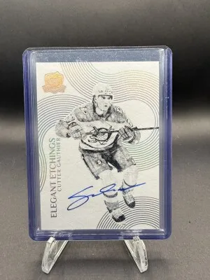 Cutter Gauthier Elegant Etchings Auto The Cup 2024-25 Rookie front