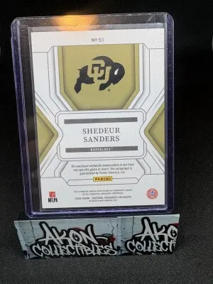 National Treasures Shedeur Sanders RPA 48/99 back