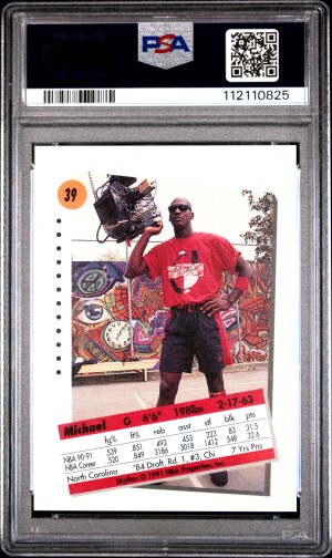 1991 Skybox Michael Jordan back