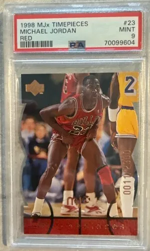 1998 Upper Deck Mjx Michael Jordan Timepieces Red front