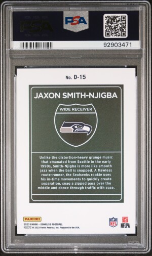 2023 Panini Donruss Downtown! Jaxon Smith-Njigba back