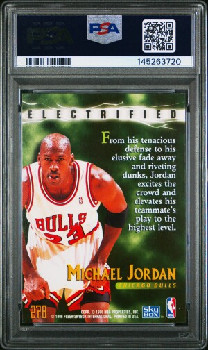 1995 Skybox Premium Michael Jordan back