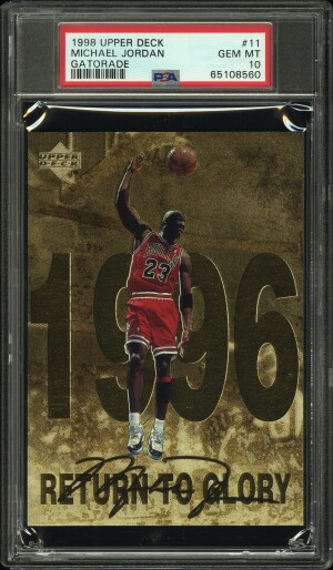 1998 Upper Deck Gatorade Michael Jordan Michael Jordan Gatorade front