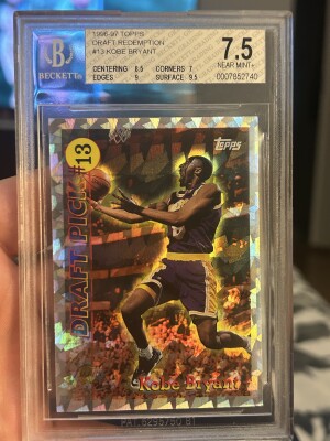 1996-97 Topps Draft Redemption Kobe Bryant BGS 7.5 front