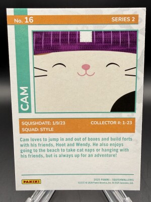 Cam 2025 Panini Squishmallows Series 2 #16 back