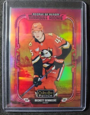 Beckett Sennecke Sunset Preview Platinum Marquee Rookie front