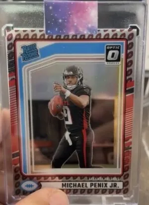 2024 Donruss Optic Michael Penix Jr Rated Rookie Football Emoji SSP front