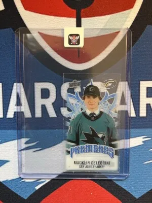2024-25 Macklin Celebrini Ice Premiers Rookie Acetate Mini front
