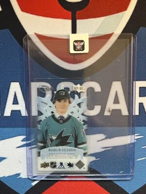 2024-25 Macklin Celebrini Ice Premiers Rookie Acetate Mini back