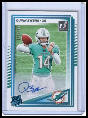 2025 Donruss Quinn Ewers Autograph /199 front