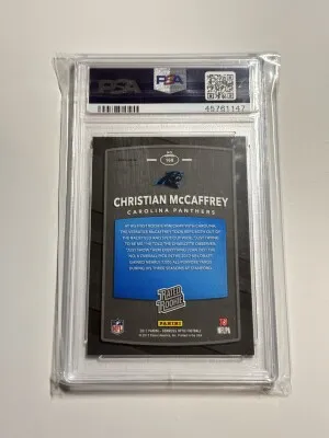 2017 Panini Donruss Optic Christian Mccaffrey Red/Yellow back