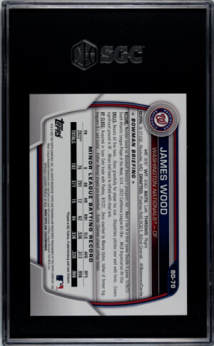 2023 Bowman Draft James Wood SGC 10 back