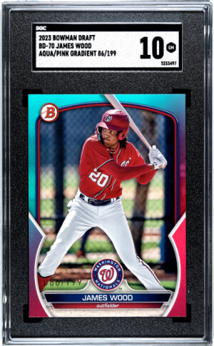 2023 Bowman Draft James Wood SGC 10 front