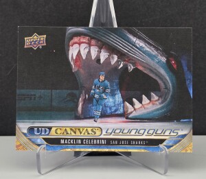 Macklin Celebrini Young Guns Canvas Rookie 2024-25 Upper Deck Extended C360 front