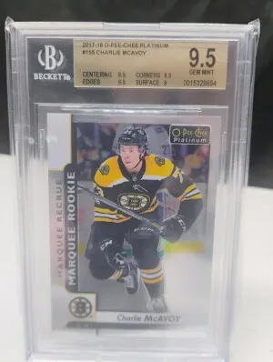 2017 OPC Platinum Charlie MCAVOY Marque Rookie 9.5 High Subs * front