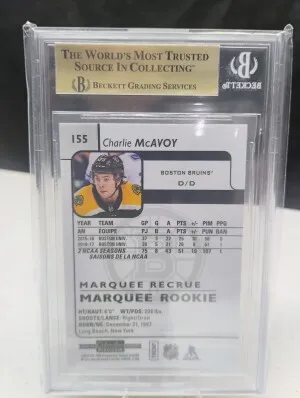 2017 OPC Platinum Charlie MCAVOY Marque Rookie 9.5 High Subs * back