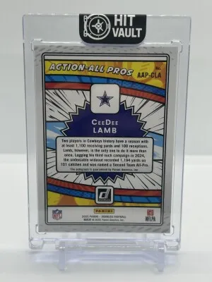 2025 Donruss CeeDee Lamb Action All Pros Auto /299 back