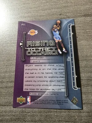 2001 Upper Deck Kobe Bryant Rise To The Occasion back