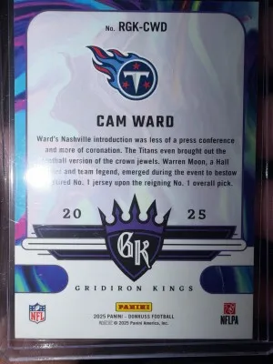 Cam Ward (gridiron Kings Rookie) back