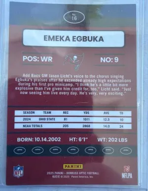 Emeka Egbuka back
