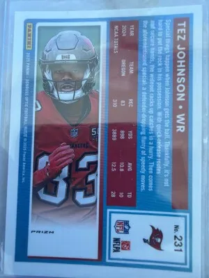 Tez Johnson (rookie) back