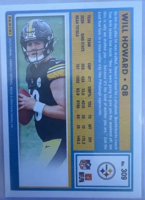 Will Howard (rookie) back