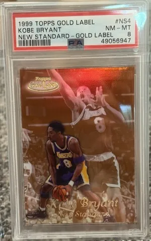 1999 TOPPS GOLD LABEL KOBE BRYANT PSA 8 front