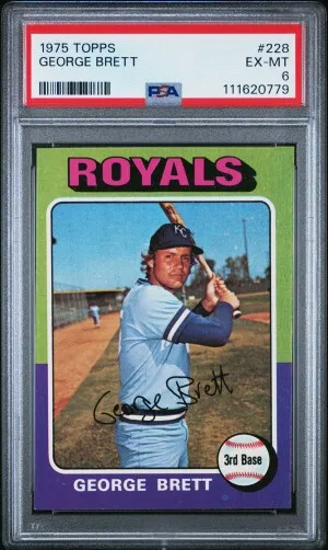 1975 Topps George Brett front