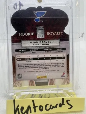 Ryan “Reavo” Reaves Rookie Royalty Auto /500 back