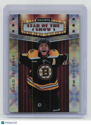 2023-24 Upper Deck Synergy Hockey Star of the Show David Pastrnak #SOS-2 Insert front