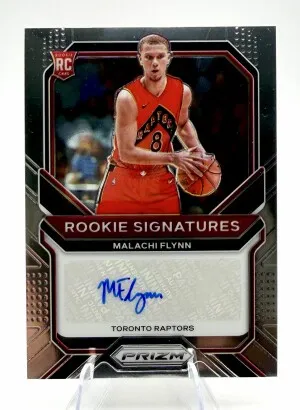 2020-21 Prizm MALACHI FLYNN ROOKIE Signatures AUTO front