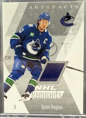 2025-26 Artifacts - Quinn Hughes - NHL Remnants - NR-25 front