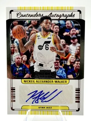 2022-23 Panini Contenders NICKEIL ALEXANDER-WALKER AUTO /99 front