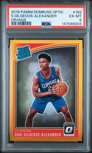 2018 Panini Donruss Optic S.gilgeous-Alexander Orange front