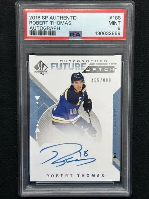 Robert Thomas SP Authentic Future Watch Auto PSA 9 front